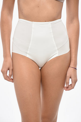 Culotte in Tessuto Stretch a Vita Alta