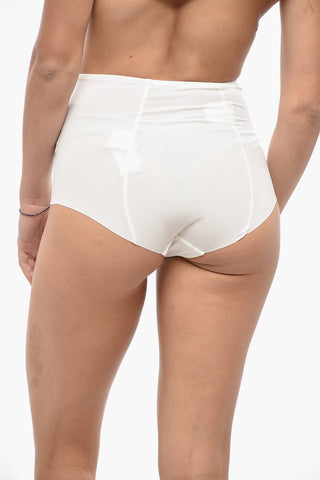 Culotte in Tessuto Stretch a Vita Alta