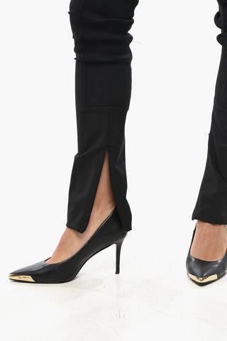 Wool Blend AMY Skinny Fit Pants with Ankle Zips