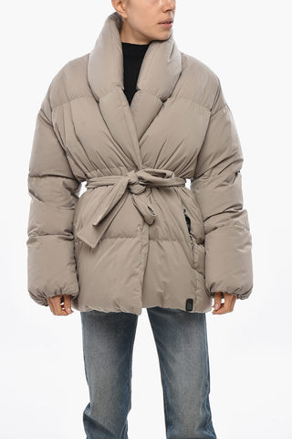 Doppelreihige Daunenjacke NEW DADA mit Gürtel