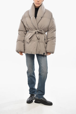 Doppelreihige Daunenjacke NEW DADA mit Gürtel
