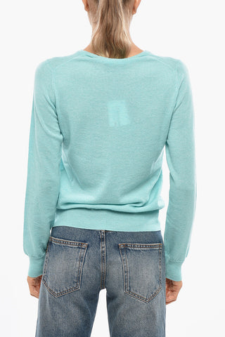 Maglia Girocollo in Misto Cashmere