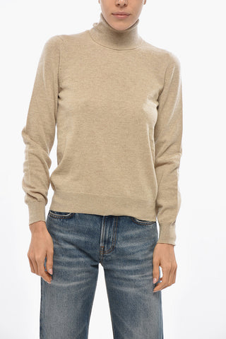 Virgin Wool and Cashmere Turtleneck Sweater