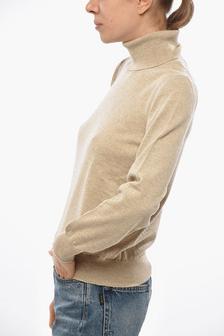Virgin Wool and Cashmere Turtleneck Sweater