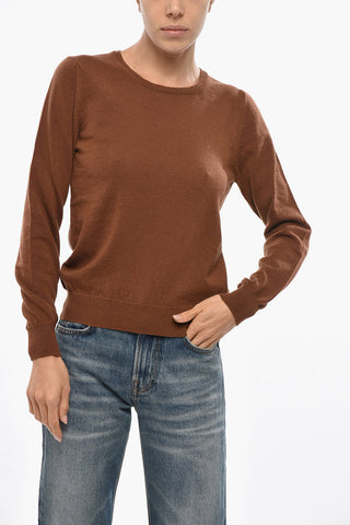 Maglia Girocollo in Lana Vergine e Cashmere