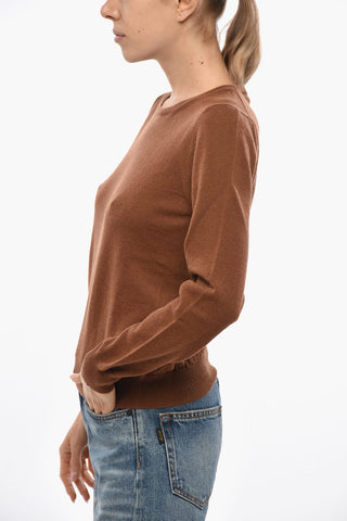 Maglia Girocollo in Lana Vergine e Cashmere