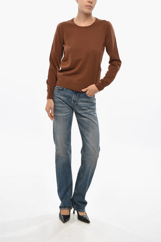 Maglia Girocollo in Lana Vergine e Cashmere
