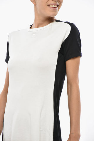 Mini Dress a Trapezio Bicolore