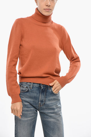 Virgin Wool and Cashmere Turtleneck Sweater