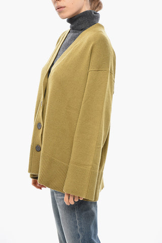 Cashmere Blend V-Neck Cardigan