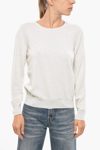 Maglia Girocollo in Lana Vergine e Cashmere