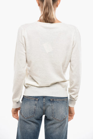 Maglia Girocollo in Lana Vergine e Cashmere