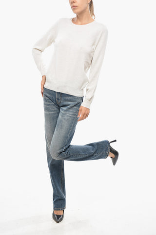 Maglia Girocollo in Lana Vergine e Cashmere