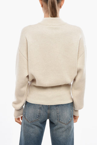 Slim-Fit Cashmere Mock Neck