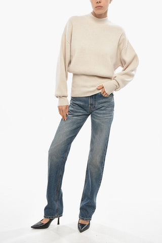 Slim-Fit Cashmere Mock Neck