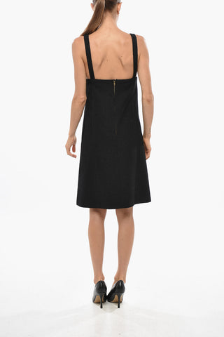 Slip Dress in Misto Lana Bouclè