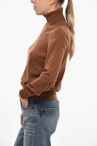 Virgin Wool and Cashmere Turtleneck Sweater