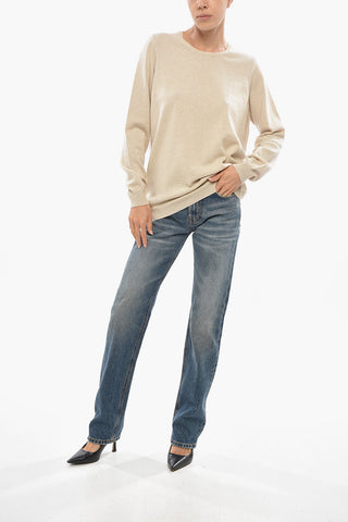 Maglia Girocollo in Misto Cashmere