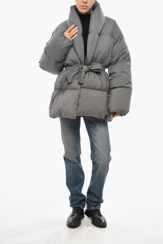 Doppelreihige Daunenjacke NEW DADA mit Gürtel