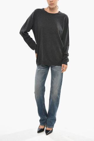 Maglia Girocollo in Misto Cashmere
