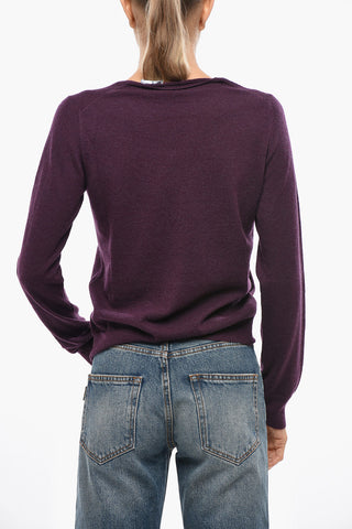 Maglia Girocollo in Misto Cashmere