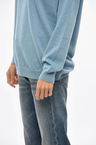 Maglia Girocollo in Misto Cashmere