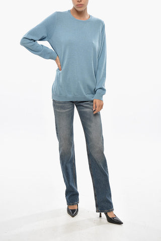 Maglia Girocollo in Misto Cashmere