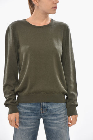 Virgin Wool and Cashmere Crewneck Sweater