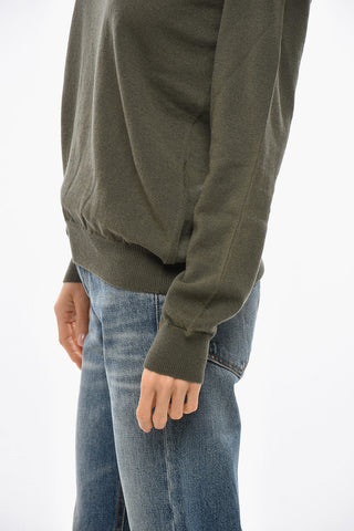Virgin Wool and Cashmere Crewneck Sweater