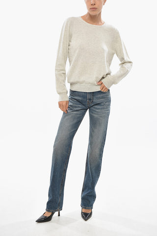 Maglia Girocollo in Lana Vergine e Cashmere