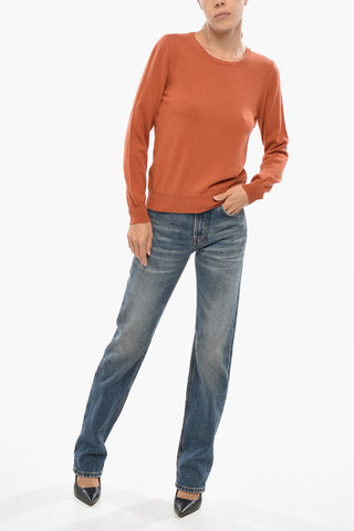 Maglia Girocollo in Lana Vergine e Cashmere