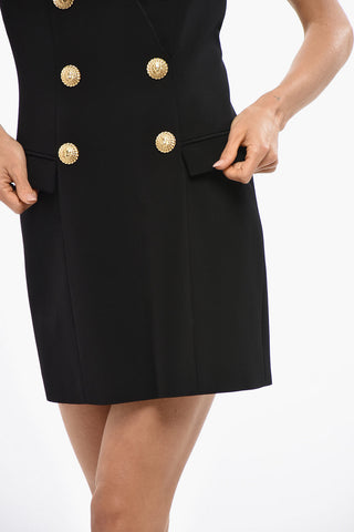 Halterkleid mit Doppelreiher-Design