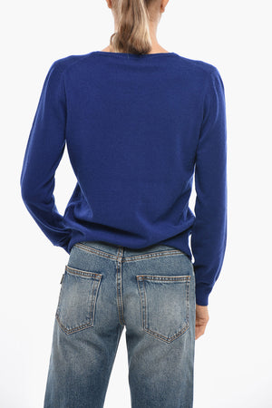Maglia Girocollo in Lana Vergine e Cashmere