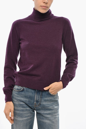 Mixed Cashmere Turtleneck Sweater