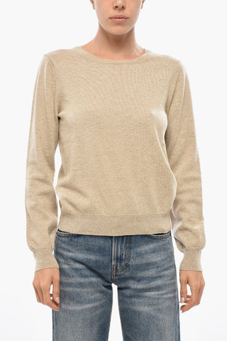 Rundhalspullover aus Wolle und Kaschmir