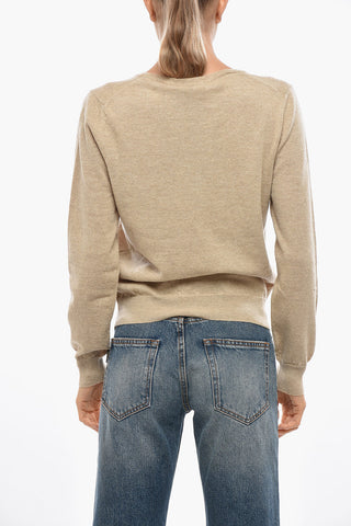 Rundhalspullover aus Wolle und Kaschmir