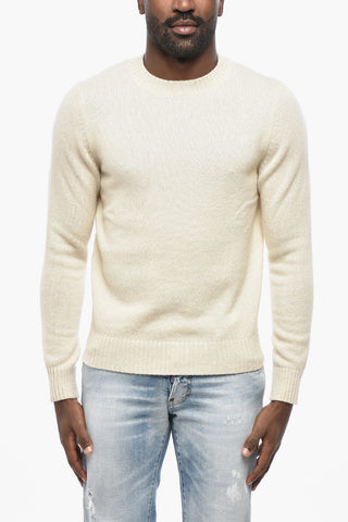 Solid Cashmere and Wool Crewneck Sweater