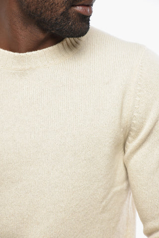 Solid Cashmere and Wool Crewneck Sweater