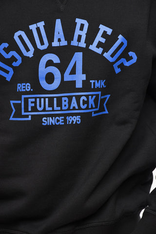 Cotton Fleece Crewneck Sweatshirt COOL FIT with Front Print