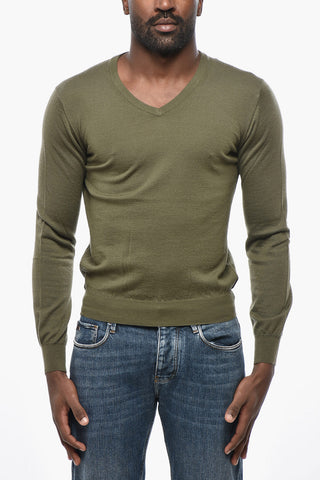 Maglia Scollo a V In Cashmere