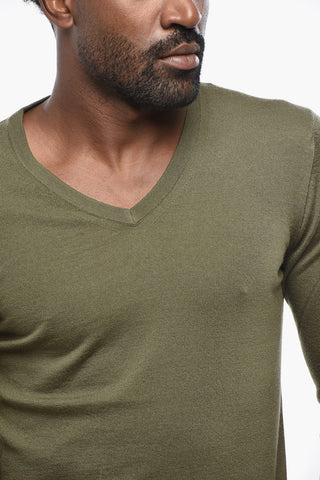 Maglia Scollo a V In Cashmere