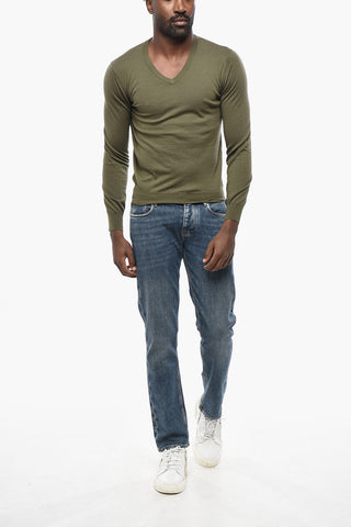 Maglia Scollo a V In Cashmere