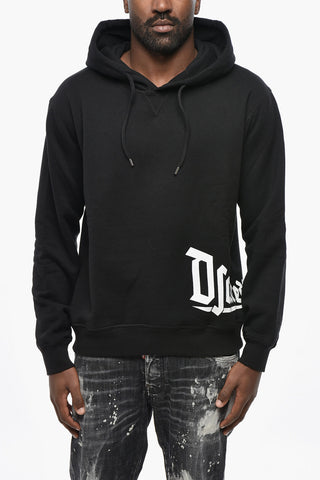 Hoodie Aus Baumwollfleece COOL FIT Mit Kontrastierendem Logo