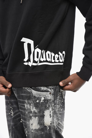 Hoodie Aus Baumwollfleece COOL FIT Mit Kontrastierendem Logo