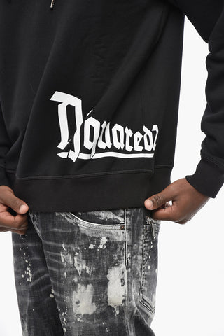 Hoodie Aus Baumwollfleece COOL FIT Mit Kontrastierendem Logo