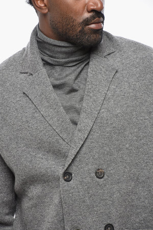 Cardigan Doppiopetto in Lana e Cashmere