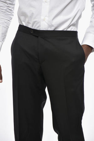 Hose aus reiner Schurwolle, uni