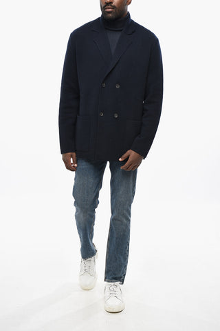 Cardigan Doppiopetto in Lana e Cashmere
