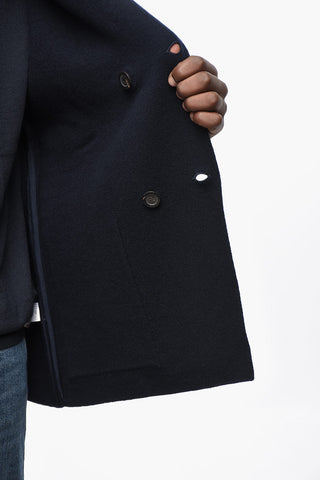 Cardigan Doppiopetto in Lana e Cashmere
