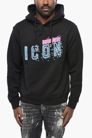 ICON Cotton Fleece Hoodie COOL FIT with Printed Logo